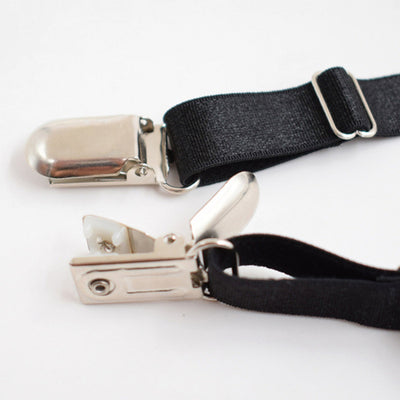 Black Shirt Stays-Shirt Holder Suspenders